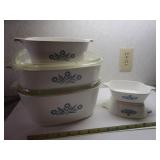 CORNING WARE CORNFLOWER BLUE