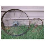 METAL WAGON WHEELS