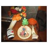 WOODEN SERVING TRAY WITH CONTENTS