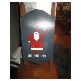 HO HO HO WOODEN SLED