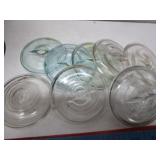 VTG GLASS JAR TOPS