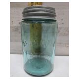 MASON PINT 1858 BLUE JAR