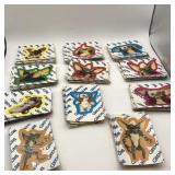 5 SETS OF VINTAGE 1984 GREMLIN CARD / STICKERS