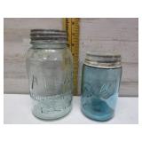 QT & PINT BLUE JARS
