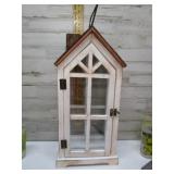 PRIMITIVE WOODEN HOUSE SHADOW BOX