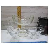 GLASSWARE & PICTURE