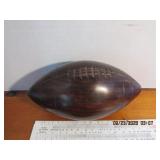HAND CARVED WOODEN FOOTBALL