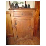 ANTIQUE PRIMITIVE SINGLE DOOR CABINET 42 X 27.5 X