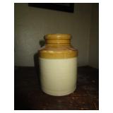 STONEWARE MULTI-COLOR SMALL CROCK