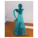 CRACKLE GLASS VINEGAR CRUET