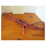 RED LEATHER WHIP