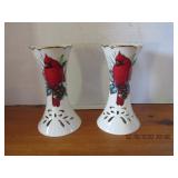 LENOX CARDINAL CANDLESTICKS