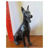 COAL CARVED DOG