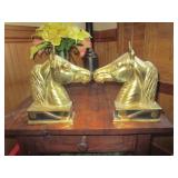 GOLD HORSE BOOKENDS