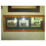 FRAMED PICTURE OF BASKETS