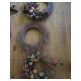 3 TWIG WREATHS