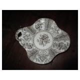 TRINKET DISH GREAY TRANSFER WARE