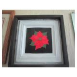 PAINTED POINSETTIA ï¿½ FRAMED