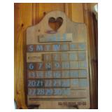 WOODEN PERPETUAL CALENDAR