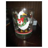 4 CHRISTMAS DUCK GLASSES