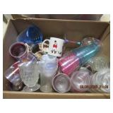 BOX FULL OF DISHES & KITCHEN ITEMS