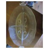 CRYSTAL DIVIDED TRAY