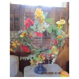 WROUGHT IRON WREATH STAND