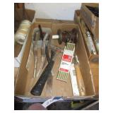 BRICK MASON RULER, MASONRY TOOLS, & HAMMER
