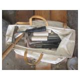 MASONRY TOOLS AND BAG