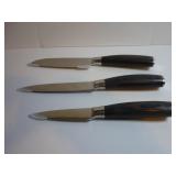 3-PIECE STAINLESS STEEL KITCHEN KNIFE SET WOOD