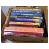 BOX LOT COLLEGE TEXTBOOKS PSYCHOLOGY STATISTICS &