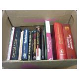 BOX LOT BOOKS DICTIONARIES FICTION RELIGION &