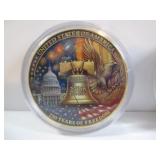 4 GOLD TONE 250TH ANNIVERSARY COMMEMORATIVE