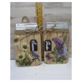 MASON JAR WOOD SHAPE DECOR