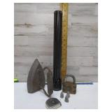 MAGLITE, RULER, IRON, & BULLETS
