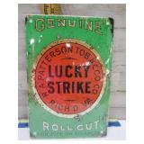 LUCKY STRIKE RICHMOND, VA VINTAGE STYLE AD SIGN