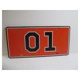 DUKES OF HAZZARD 01 LICENSE TAG