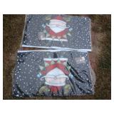 2 NEW SANTA MATS