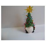 SMALL CUTE GNOME CERAMIC CHRISTMAS TREE WITH