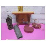 WOODEN HEARTS, SMALL SHELF, & MORE