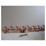 NEW WOODEN HELLO KITTY CHRISTMAS ORNAMENTS