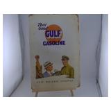 GULF GASOLINE RETRO METAL SIGN GAS STATION