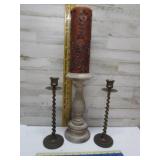 CANDLE STICKS 2 BRASS