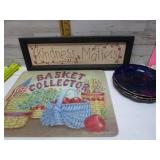BASKET COLLECTOR CUTTING  BOARD & PICUTRE
