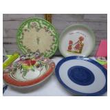 VINTAGE SERVERS & HOLLY HOBBIE PLATE