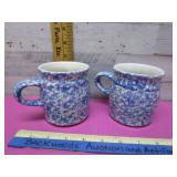 ROSEVILLE SPONGEWARE MUGS