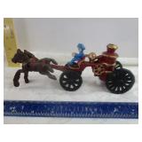 Cast iron Wagon Fire Truck