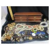 Vintage Jewelry & Box