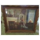 Beautiful Picture of Lady at a Piano 29 1/2 " x