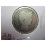 1900 P Barber Quarter